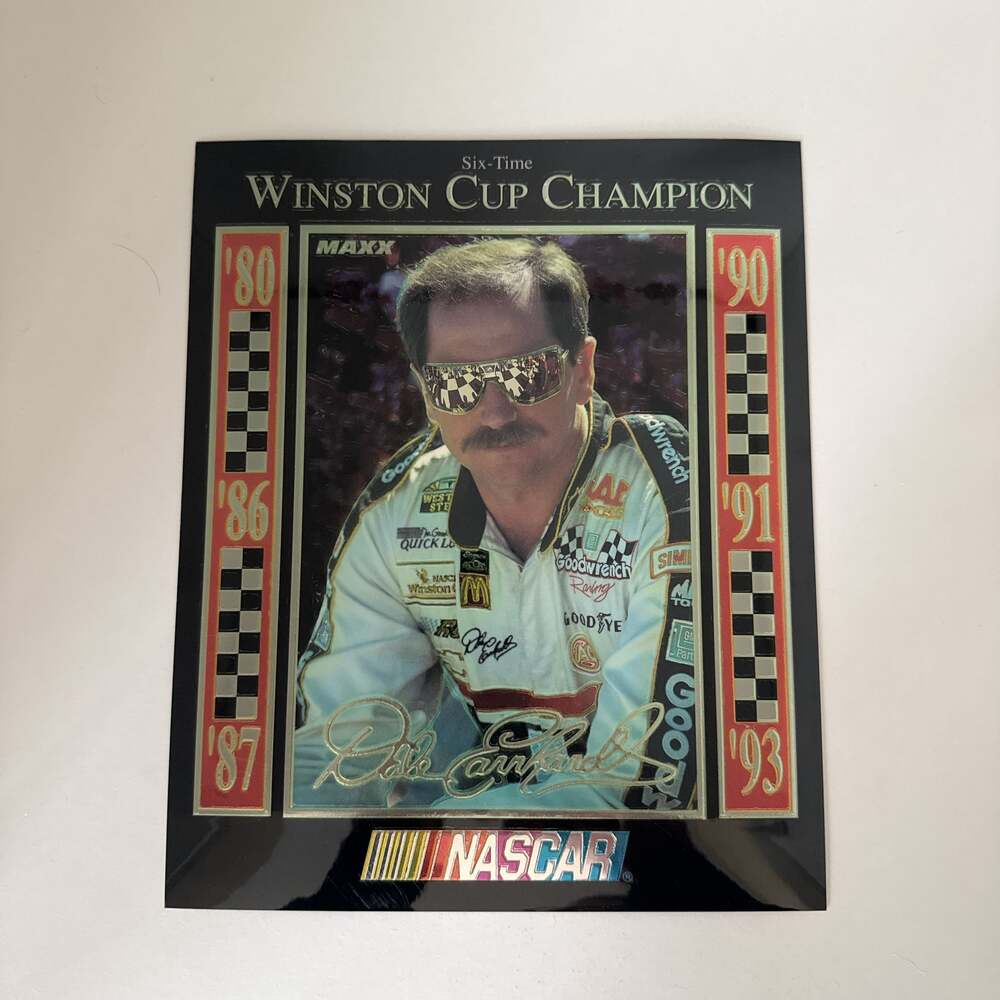 Dale Earnhardt Six Time Champion Maxx Racing Holographic Card